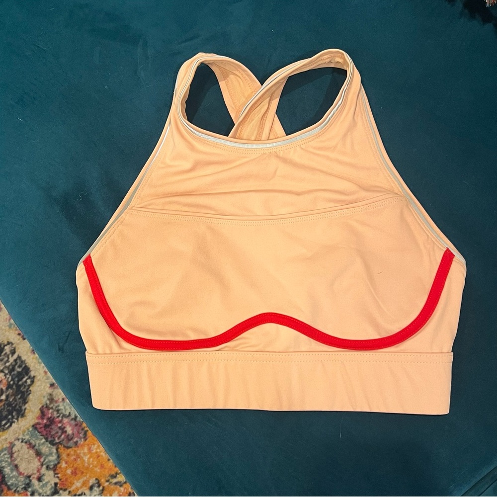 Fabletics Brynn High Impact Sports Bra II in Sandalwood - Picture 5 of 5